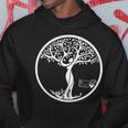 ツリーラブツリーラブアートデザインディスクツーザウェイオブツリーサス パーカー 面白い贈り物