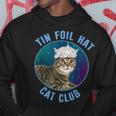ティンホイルハットキャットクラブ陰謀論おかしい パーカー 面白い贈り物