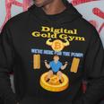 デジタルゴールドジム エクササイズ ビットコインギア クリプトジムウェア パーカー 面白い贈り物