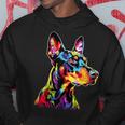 ドーベルマン ドッグ カラフル ポップアート 犬 誇り ドーベルマン パーカー 面白い贈り物