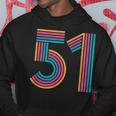 ナンバー51 Fifty-One Anniversary 男女 51歳の誕生日 パーカー 面白い贈り物