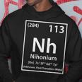 ニホニウム化学元素白 パーカー 面白い贈り物