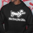ノー ダックス ノー ライフ No Daxno Life 胸＆バックプリント パーカー 面白い贈り物