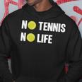ノーテニスノーライフ テニス好き アウトドア好き ソフトテニス好き クール テニスサークル ソフトテニス パーカー 面白い贈り物