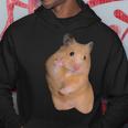 ハムスターミーム ピースサイン付き パーカー 面白い贈り物