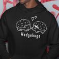 ハリネズミかわいいハリネズミハググラフィック Hedgehugs パーカー 面白い贈り物