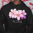 ハワイアンアロハプルメリアアート パーカー 面白い贈り物