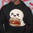 ハンバーガーとかわいいおばけ パーカー 面白い贈り物