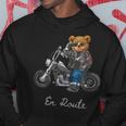 バイク クラシック オートバイ 熊 クルーザー パーカー 面白い贈り物