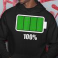 バッテリー 100 シャツ バッテリーフル充電 バッテリー満載 パーカー 面白い贈り物