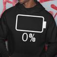 バッテリー0シャツバッテリーハート空充電バッテリー空 パーカー 面白い贈り物