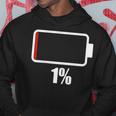 バッテリー1シャツ。バッテリーハート。充電済みバッテリーは空です。 パーカー 面白い贈り物