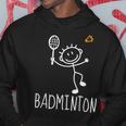 バドミントンプレーヤー バドミントンラケット シャトルコック バーディースポーツ パーカー 面白い贈り物