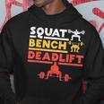 パワーリフティング、スクワット、ベンチ、デッドリフト、ウェイトリフティングtシャツ パーカー 面白い贈り物