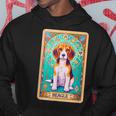 ビーグル 面白いtシャツ 犬 タロット カード かわいい メンズ 子供 おもしろ 服 グッズ ネタ パーカー 面白い贈り物