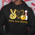 ピース・ラブ・ボウリング パーカー 面白い贈り物