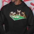 フレンチブルドッグ 犬 麻雀 面白いtシャツ メンズ おもしろ 面白い 服 おもしろグッズ ネタ 雀士 パーカー 面白い贈り物