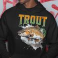 ブラウントラウト 釣り アウトドア 自然愛好家 淡水魚 パーカー 面白い贈り物