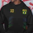 ブラジル サッカーファンジャージー ブラジル国旗 フットボール愛好家 パーカー 面白い贈り物