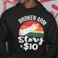 ブロークン・アーム・ストーリー $10 手の怪我 手首 面白い ヴィンテージ パーカー 面白い贈り物