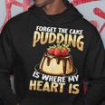 プディングはどこに私の心はチョコレートプリンの恋人 パーカー 面白い贈り物