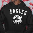 プレーヤーとファンのためのイーグルスマスコット パーカー 面白い贈り物
