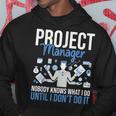 プロジェクトマネージャー Nobody Knows What I Do プロジェクト計画 パーカー 面白い贈り物