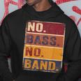 ベーシスト 楽器 エレキベース ノーバス ノーバンド パーカー 面白い贈り物