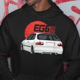 ホワイトハッチシビック Eg6-クラシック Jdm パーカー 面白い贈り物