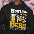 ボウリングビール だからここにいるボウラー パーカー 面白い贈り物