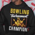 ボウリング大会優勝 クルー ボウリング チーム ホビー ボウラー パーカー 面白い贈り物