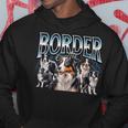 ボーダーコリー 犬 90年代 ブーツレッグ グランジ ラップ グッズスタイル パーカー 面白い贈り物