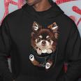 ポケットに入ったチワワ チワワ 子犬 長髪 犬好き パーカー 面白い贈り物