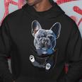 ポケットの中の面白いフレンチフレンチ犬好きフレンチブルドッグ パーカー 面白い贈り物