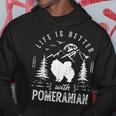 ポメラニアンライフベターママパパ犬 パーカー 面白い贈り物