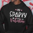 マイ・スパーキー・イズ・マイ・バレンタイン-スパーキー・グラフィック パーカー 面白い贈り物