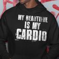 マイ・ビューティフル・イズ・マイ・カーディオ・ファニー・ハズ・ボーイフレンド パーカー 面白い贈り物