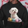 マルチーズ 犬 犬種 ハッピーイースター メンズ レディース キッズ パーカー 面白い贈り物
