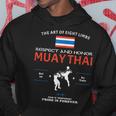 ムエタイ戦闘機 タイ国旗 ムエタイ パーカー 面白い贈り物