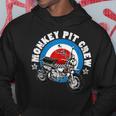 モンキーバイクピットクルーロゴ パーカー 面白い贈り物