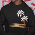 ヤシの木 夏 カラフル 胸 プリント ホリデー パーカー 面白い贈り物