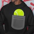 ユーモラスなテニスプレーヤーのための偽のポケットに入った面白いテニスボール パーカー 面白い贈り物