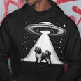 ラサ・アプソ・マム・ダッド・ドッグ-面白いエイリアンufo パーカー 面白い贈り物
