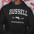 ラッセル・マサチューセッツ州マサチューセッツ州ヴィンテージアスレチックスポーツデザイン パーカー 面白い贈り物