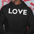 ラブエステティックラブボールドテキストメンズ パーカー 面白い贈り物