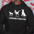 ラブラドールレトリバー エボリューションデザイン ラブラドールオーナー向け パーカー 面白い贈り物