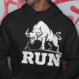 ランニング ブル レイジング ブルズ ラン 闘牛 カウボーイズ 恋人 動物 パーカー 面白い贈り物