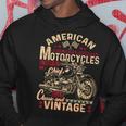 レトロ ヴィンテージ アメリカン オートバイ インディアン オールドバイカー 面白い パーカー 面白い贈り物
