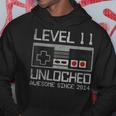 レベル 11 ロック解除 11歳の誕生日 11歳 ビデオゲーマー 男の子 パーカー 面白い贈り物