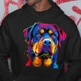 ロットワイラー 犬 カラフル ポップアート 犬の誇り ロットワイラー パーカー 面白い贈り物